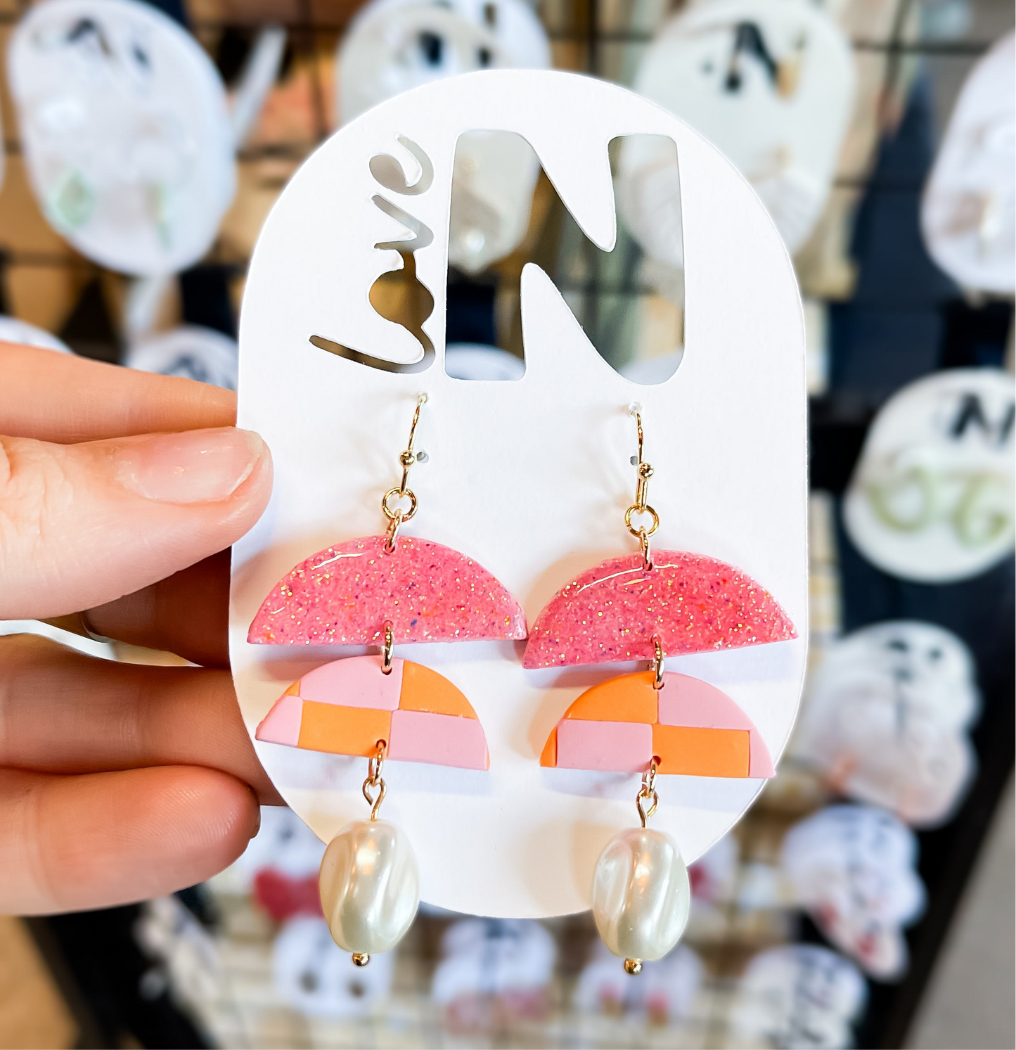 Pink HallowCute Boho Dangles
