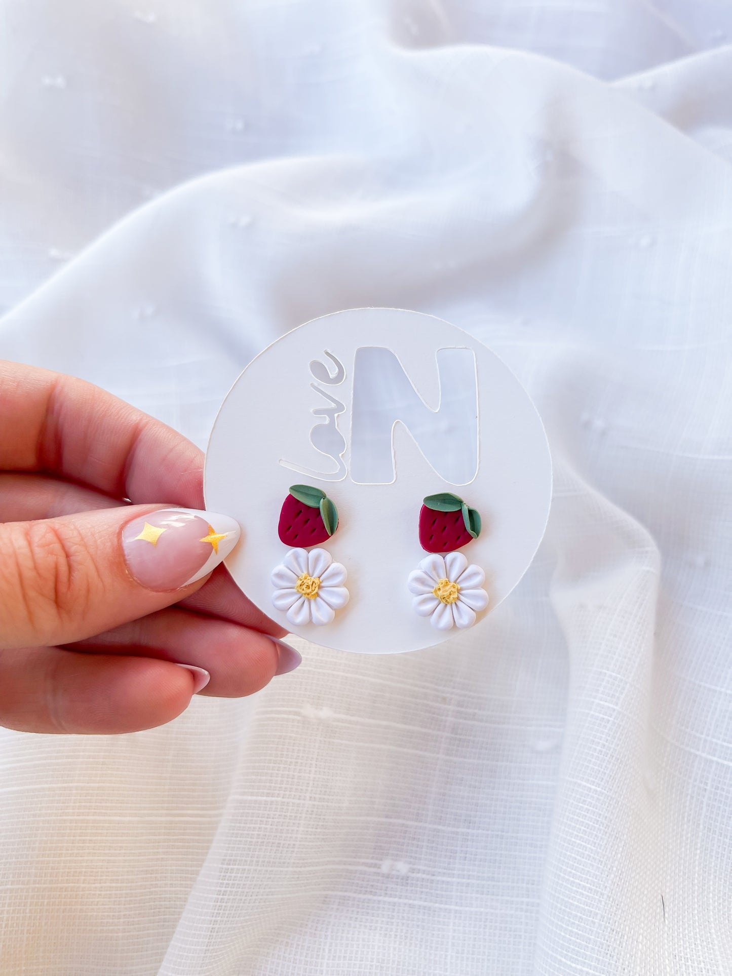 Strawberry + Daisy Mini Stud Pack