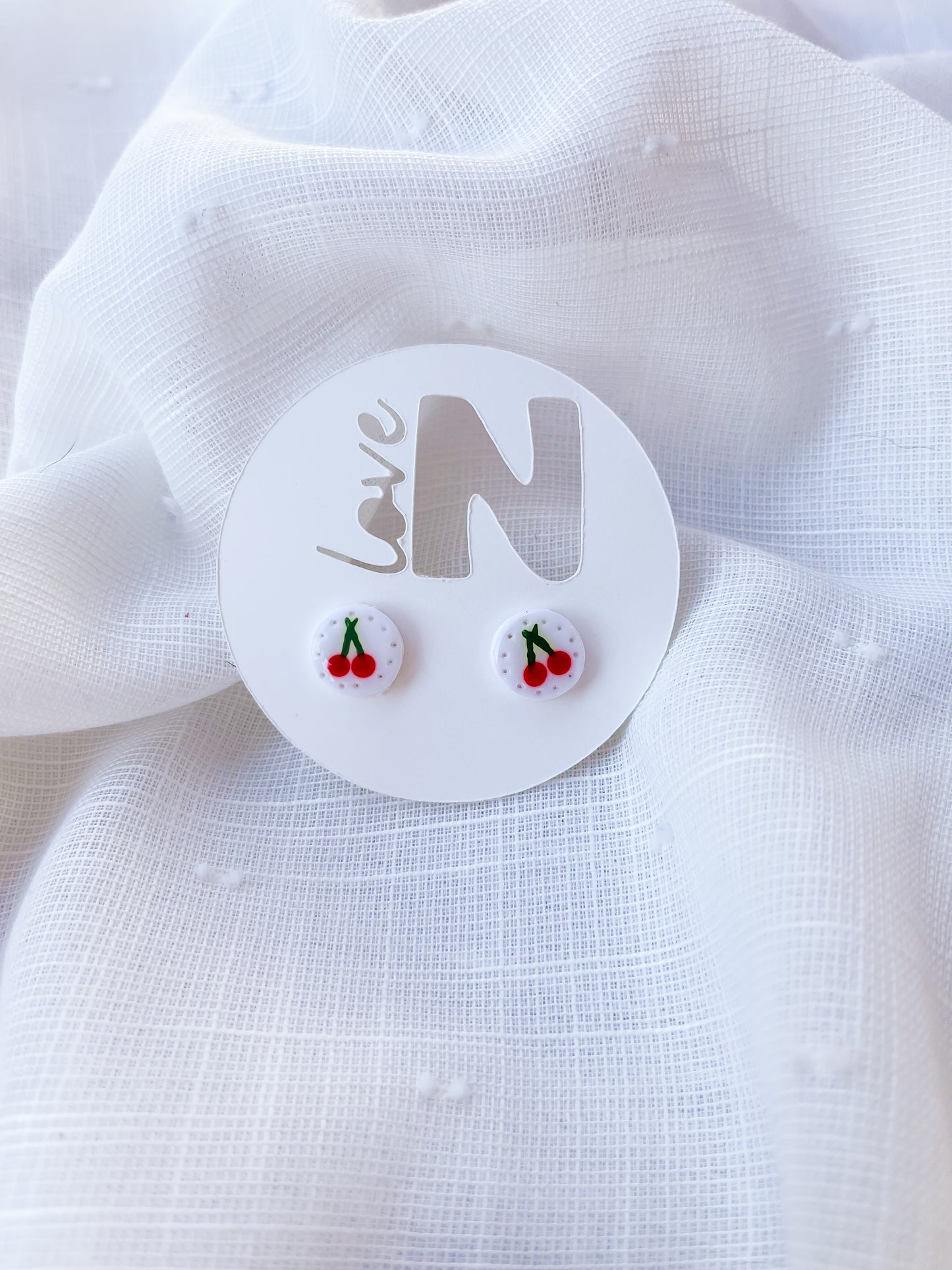 Cutie Cherry Studs