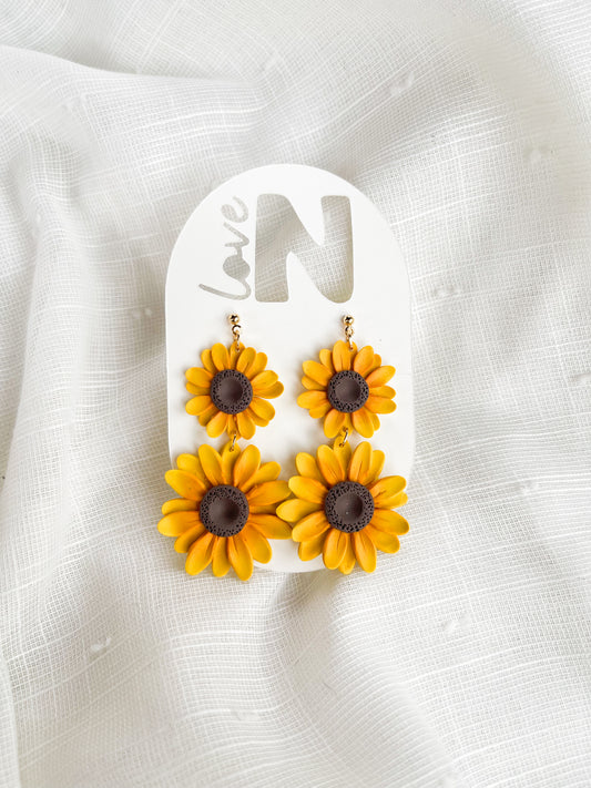 Stacked Sunflower Dangles