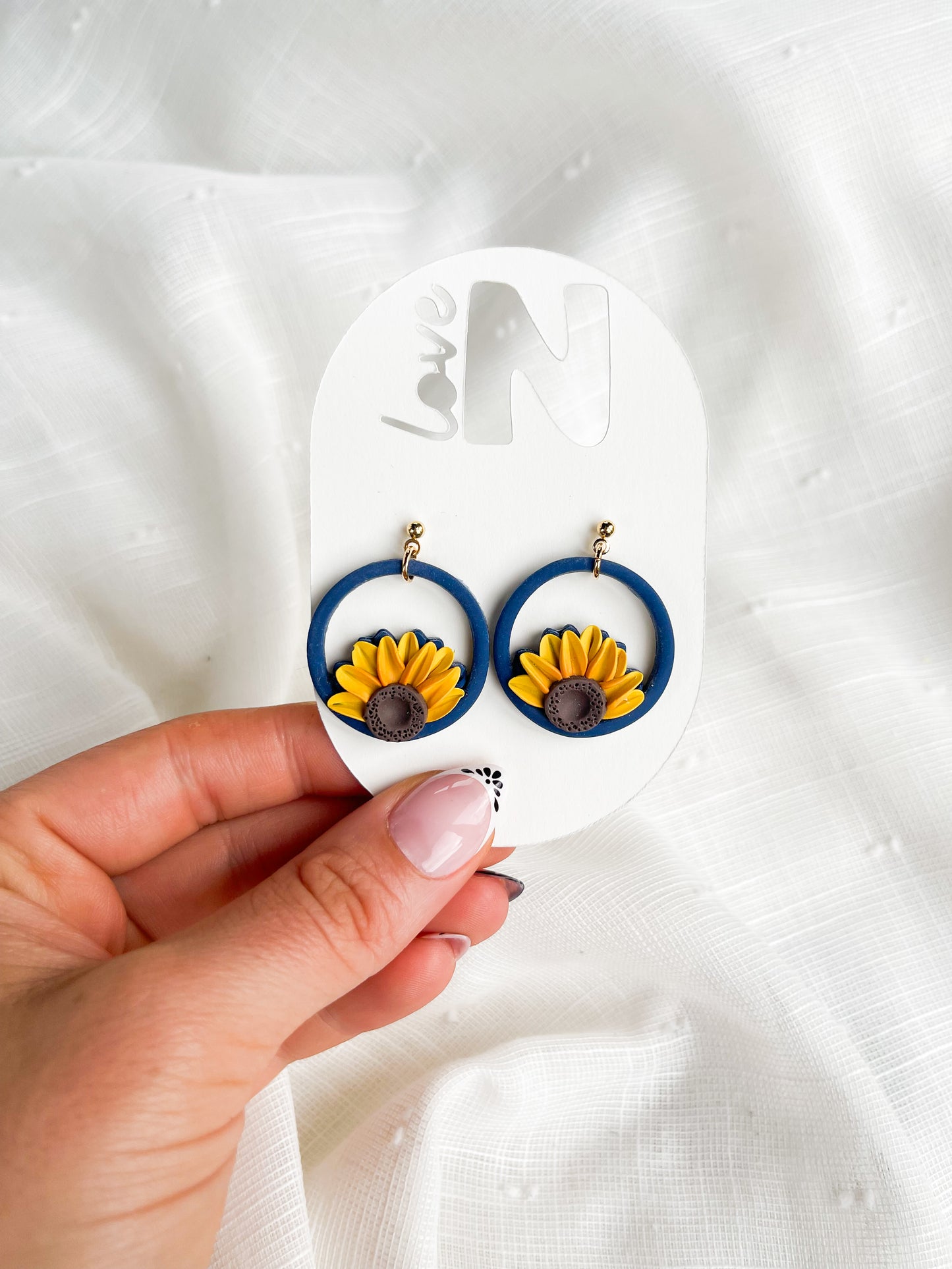 Sunflower Circle Dangles