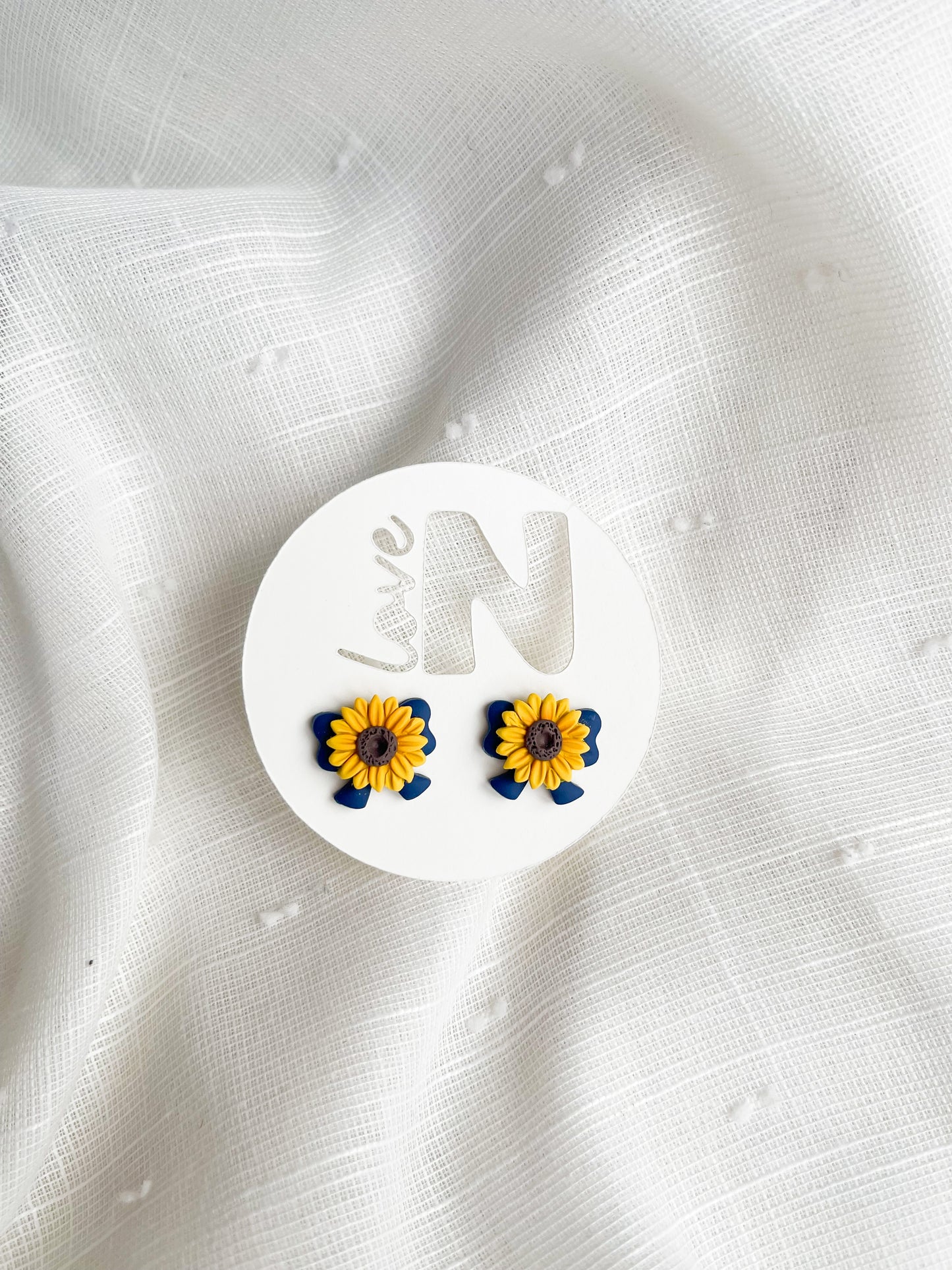 Sunflower Bow Studs