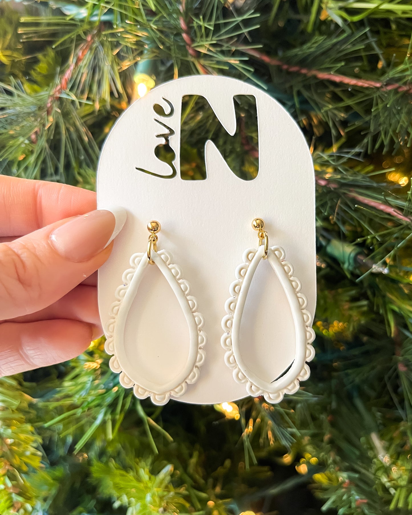 Holiday Lace Drop Dangles