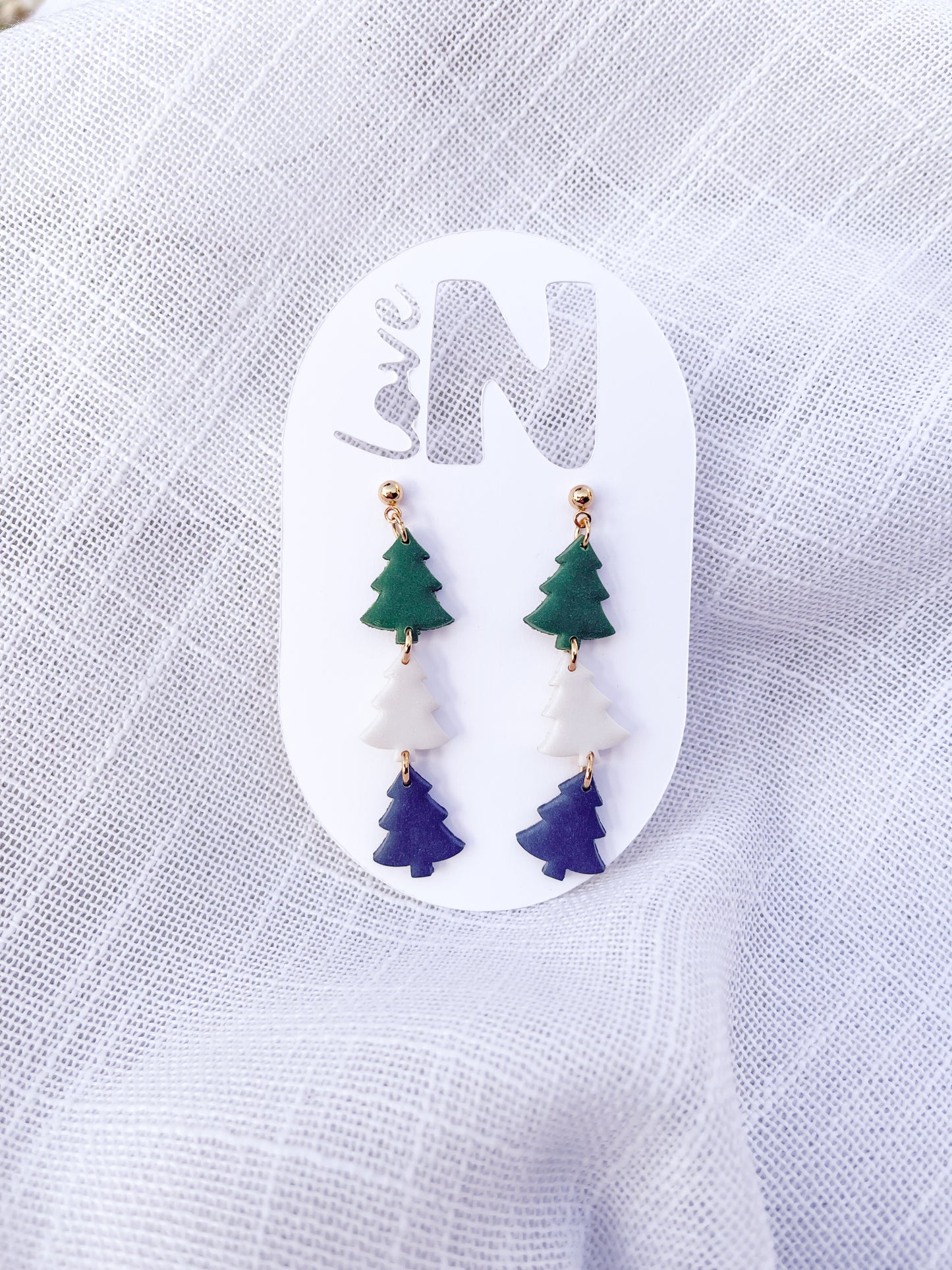 Tiny Tree Stack Dangles