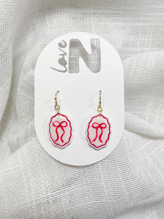 Pretty Christmas Bow Dangles