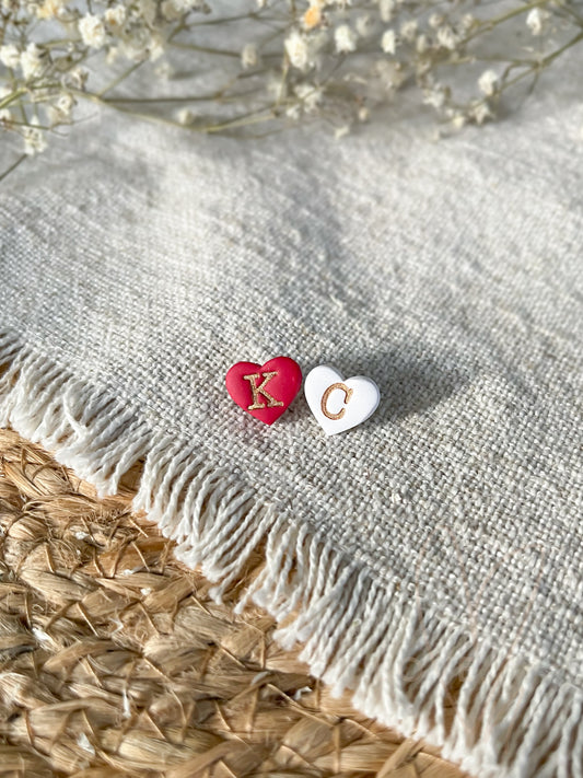 KC Football - Mini KC Heart Studs