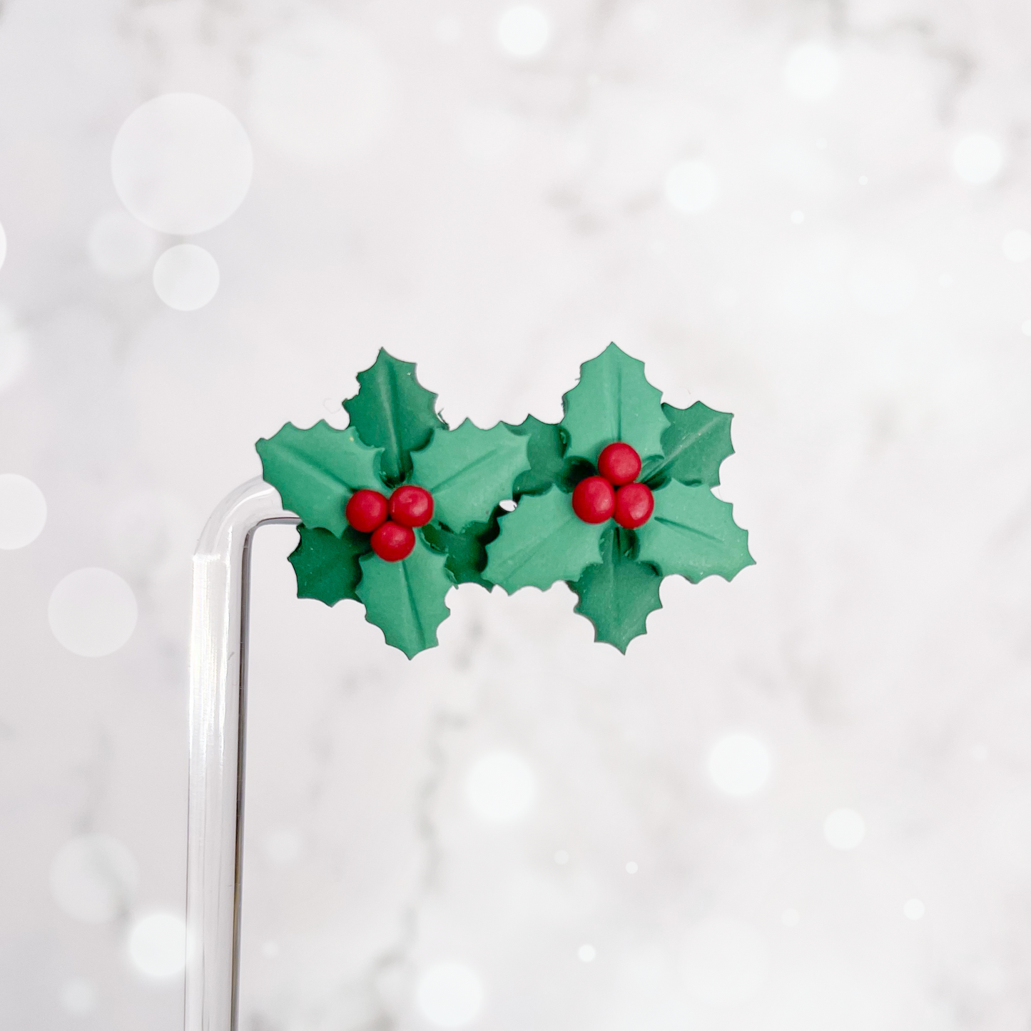 Mistletoe Statement Studs