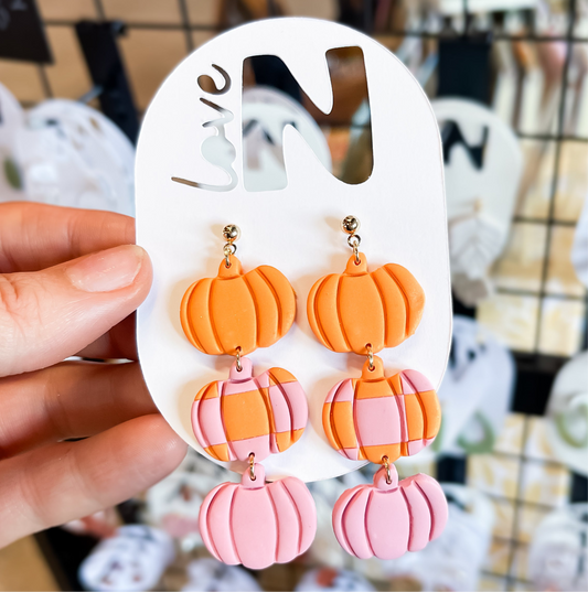 Orange/Pink Pumpkin Stack