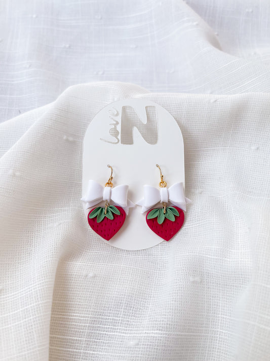 Strawberry Charm Bows
