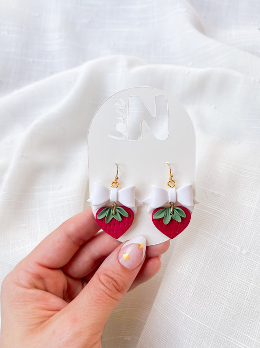 Strawberry Charm Bows