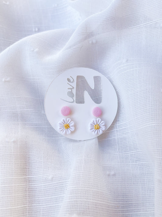 Pink + Daisy Mini Stud Pack