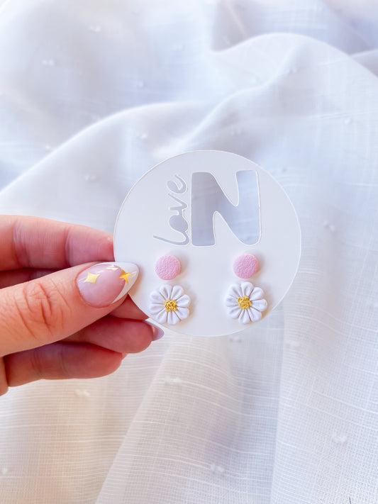 Pink + Daisy Mini Stud Pack