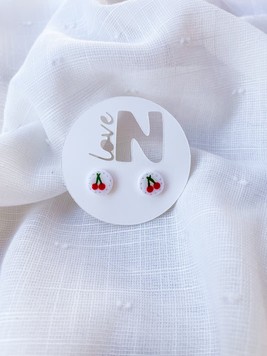 Cutie Cherry Studs