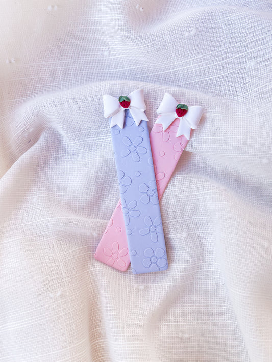 Strawberry Bow Bookmarks