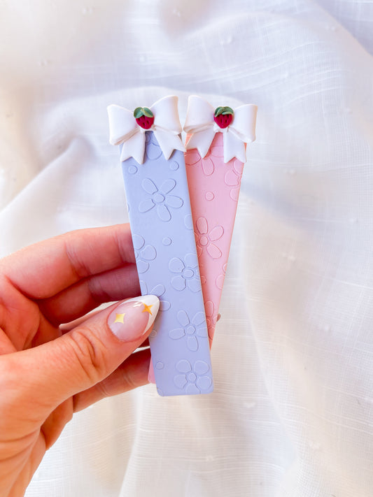 Strawberry Bow Bookmarks