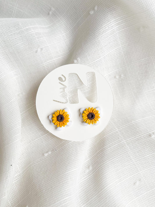 Sunflower Bow Studs