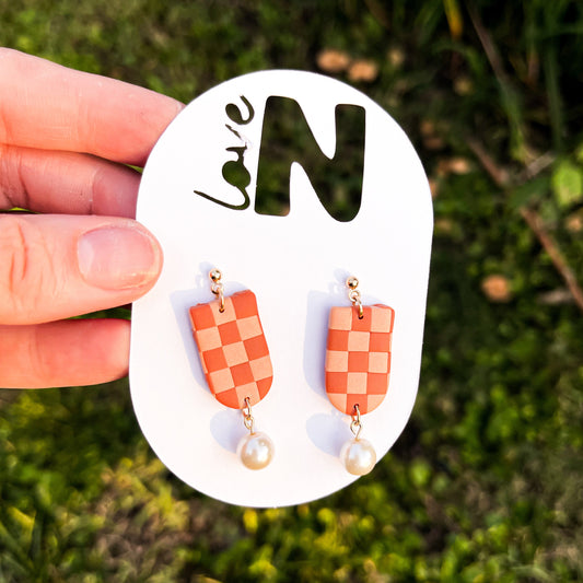 Pumpkin Checker Pearl Drops