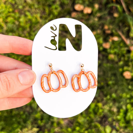Pumpkin Cutout Dangles