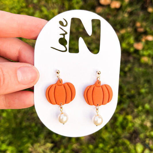 Pumpkin Charm Pearl Drops