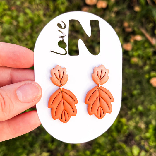 Ombre Fall Leaf Dangles