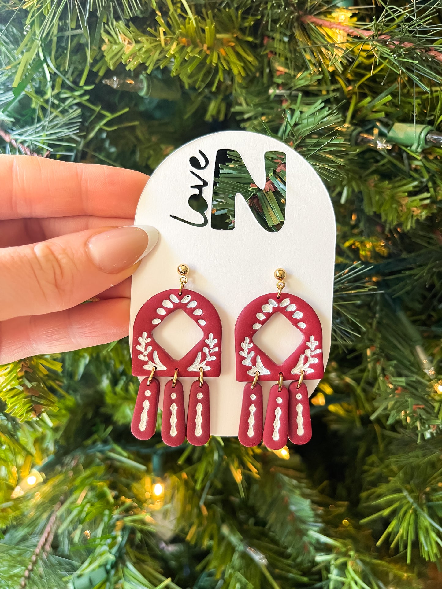 Nordic Christmas Statement Dangles