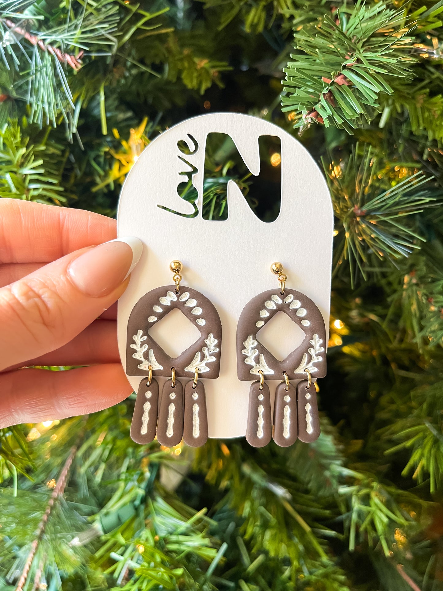 Nordic Christmas Statement Dangles