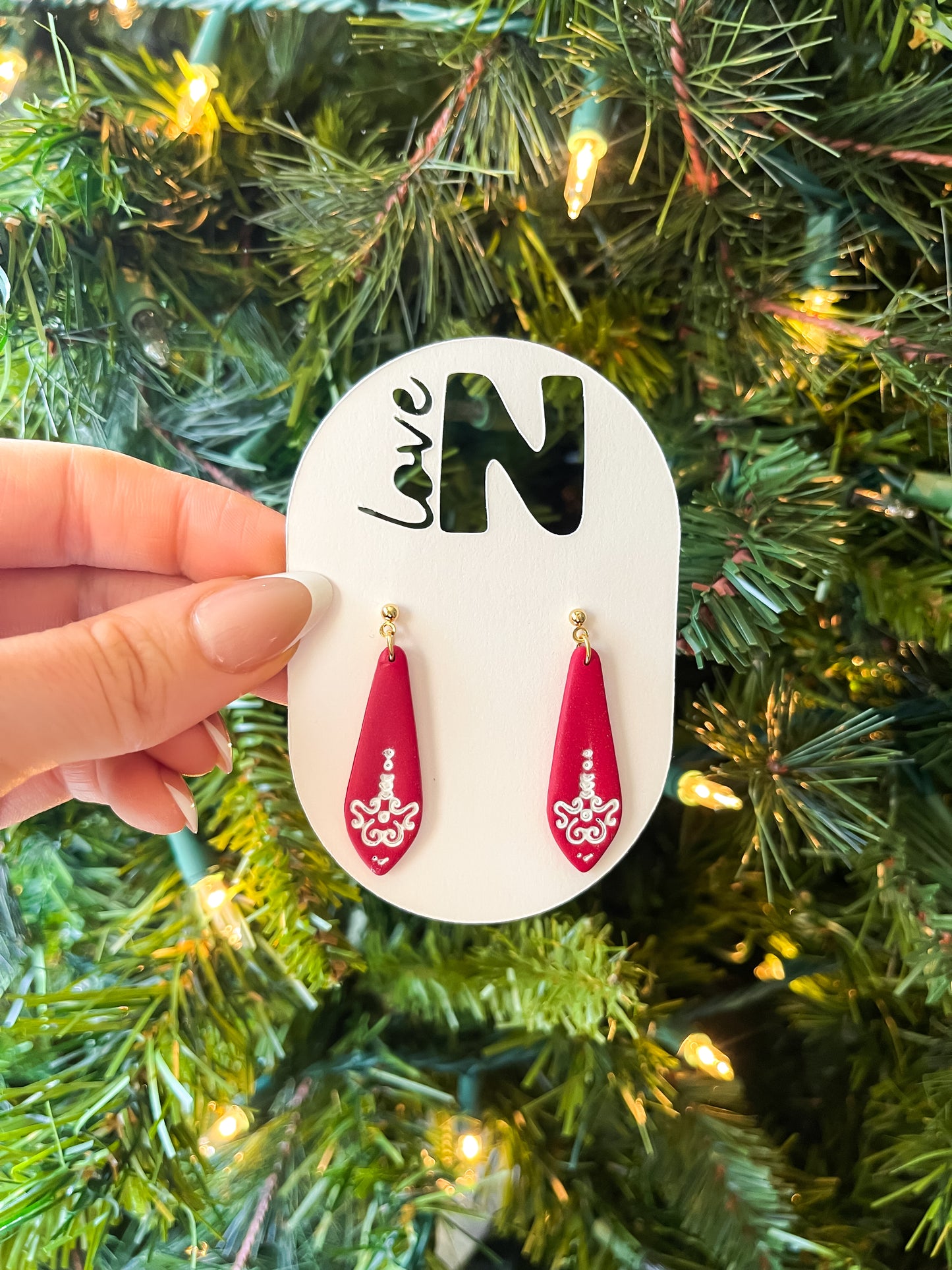 Elegant Christmas Drop Dangles
