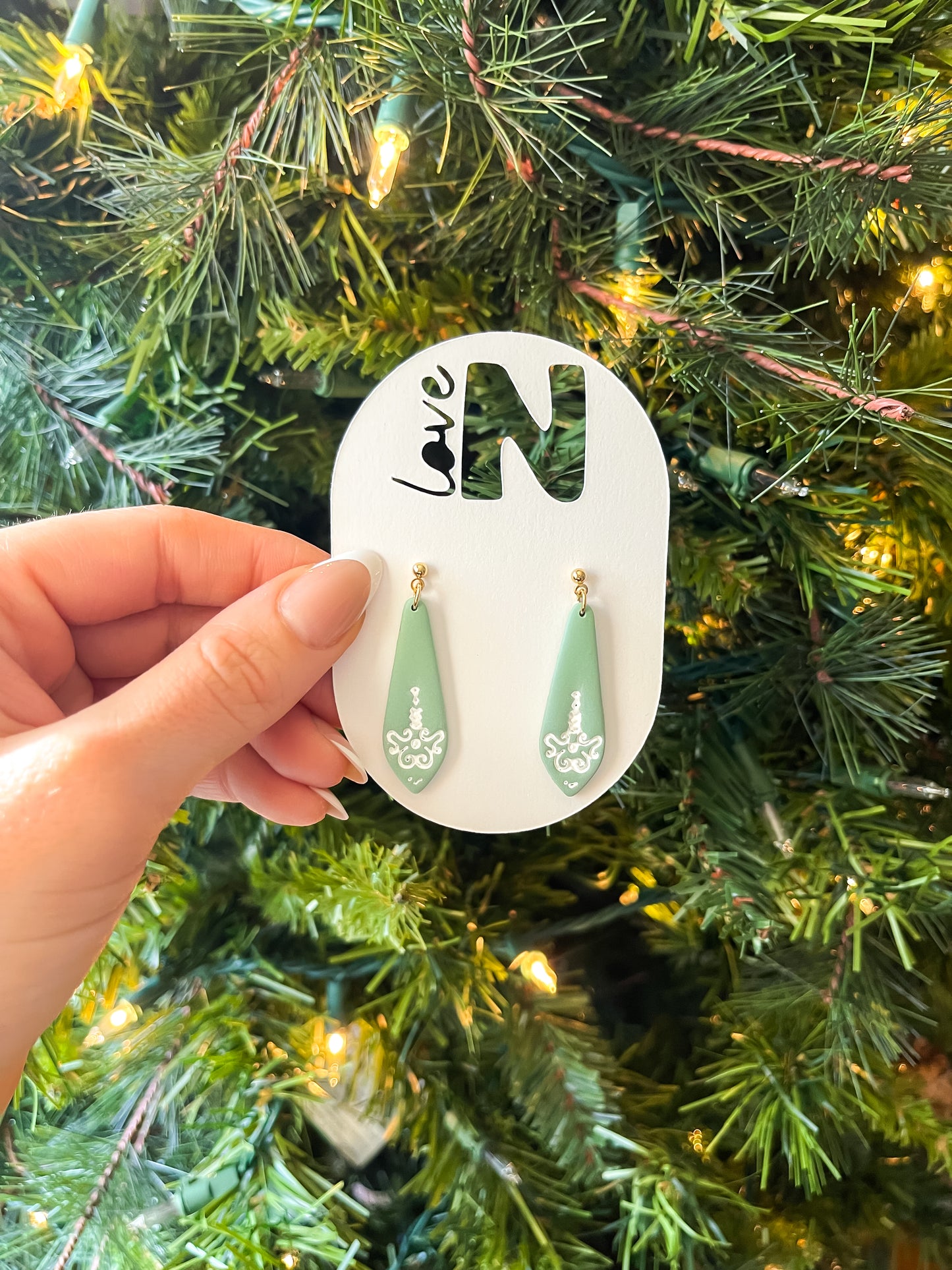 Elegant Christmas Drop Dangles