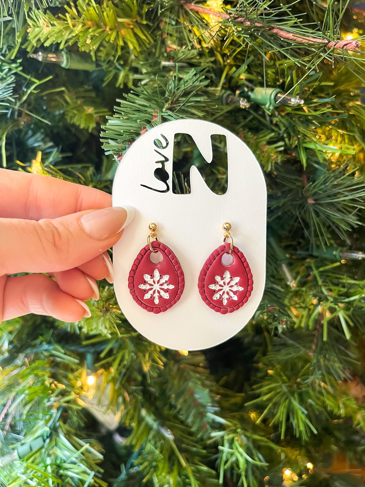 Snowflake Drop Dangle