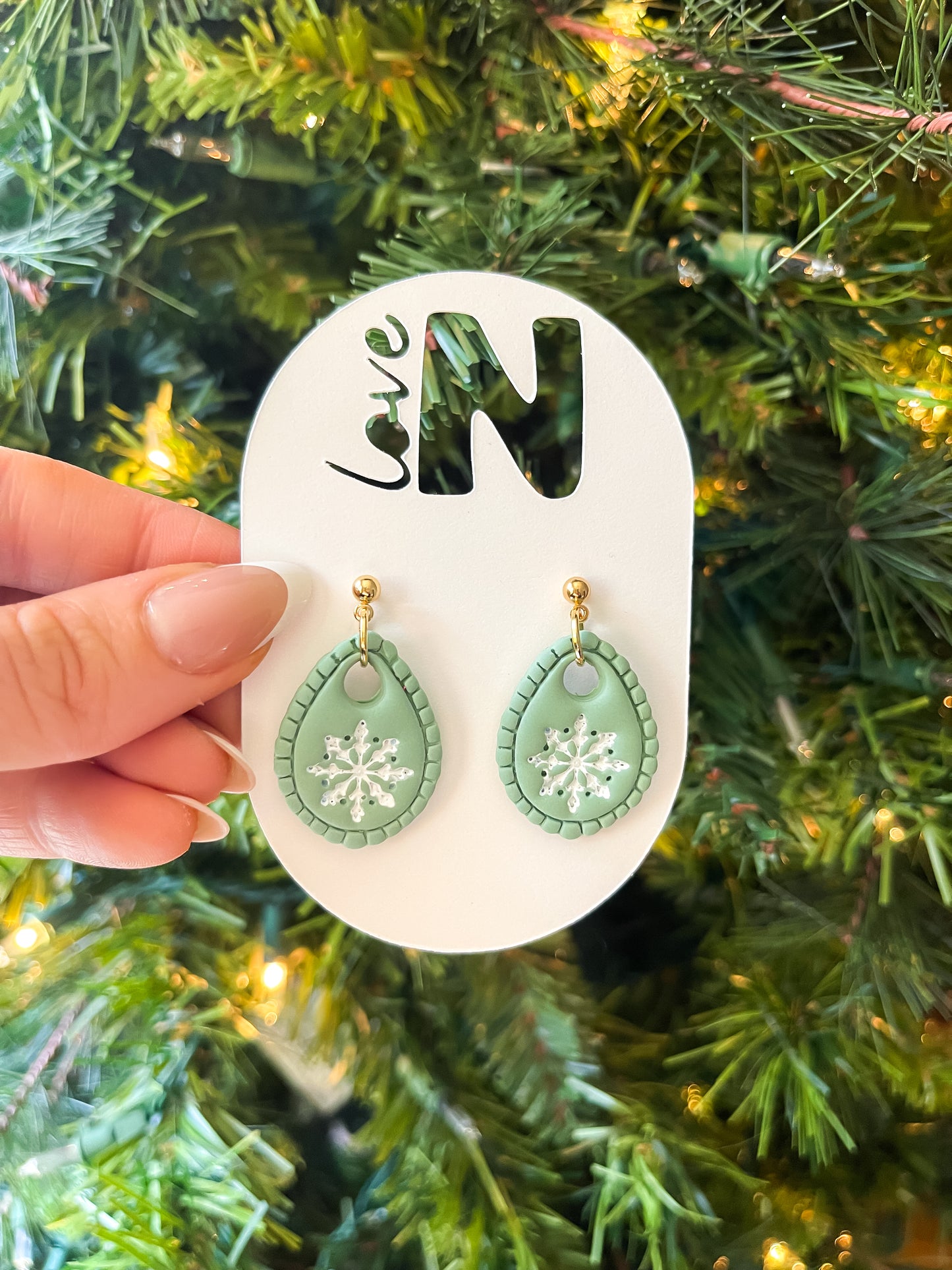 Snowflake Drop Dangle