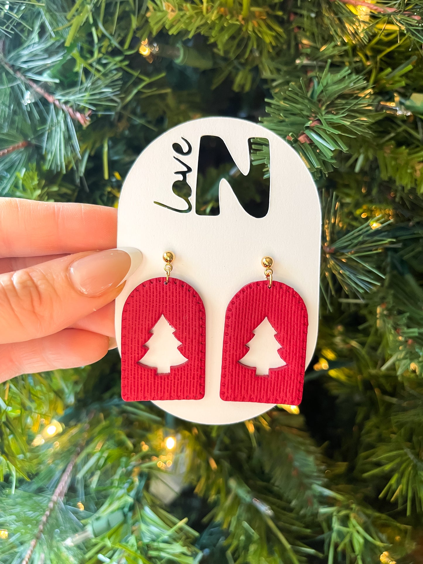 Christmas Tree Cutout Arch Dangles