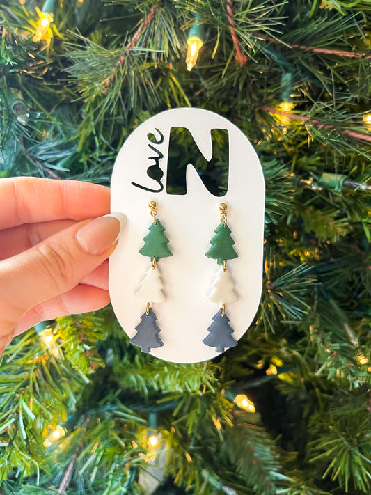 Tiny Tree Stack Dangles
