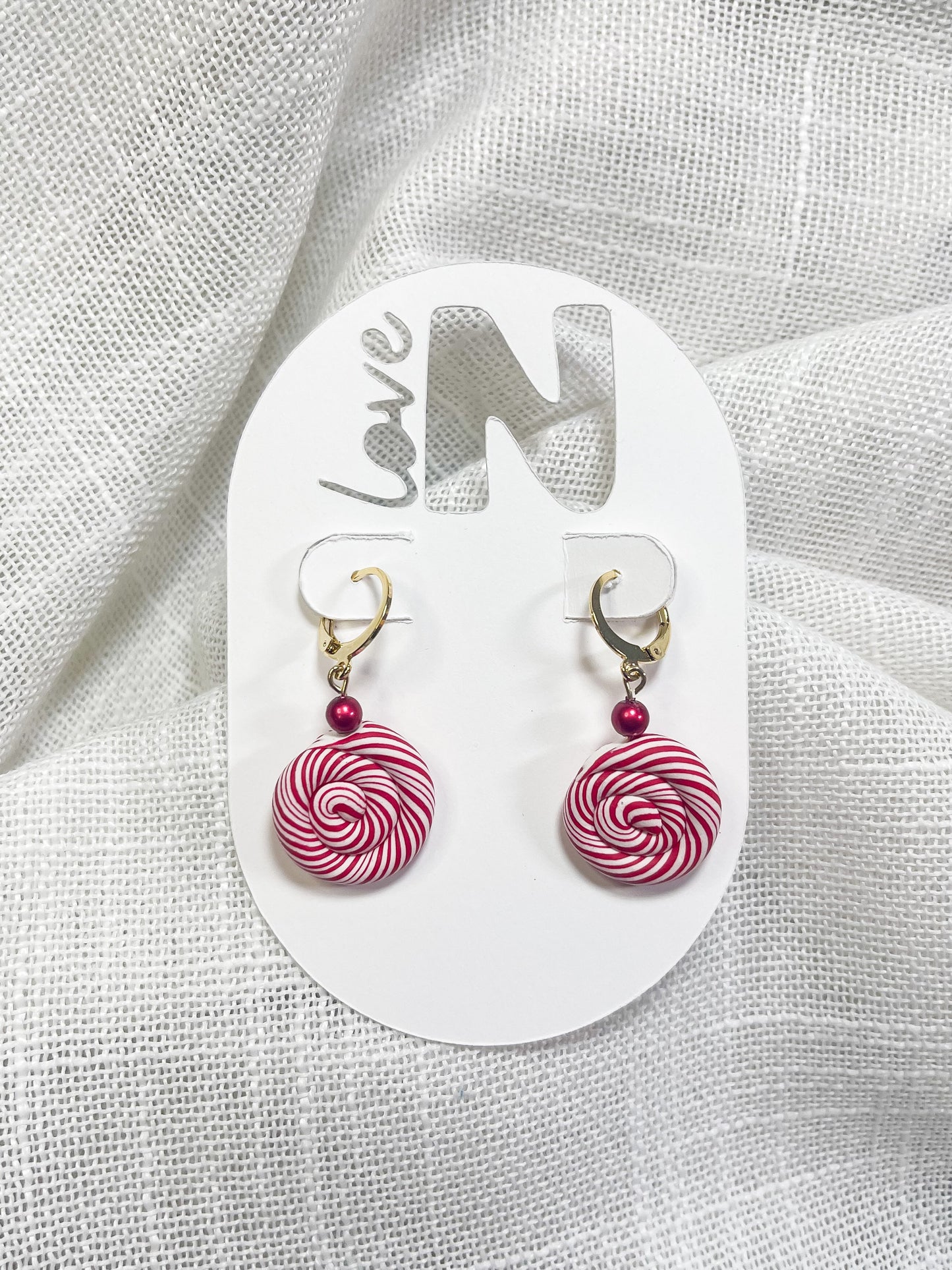 Candy Swirl Huggie Hoops