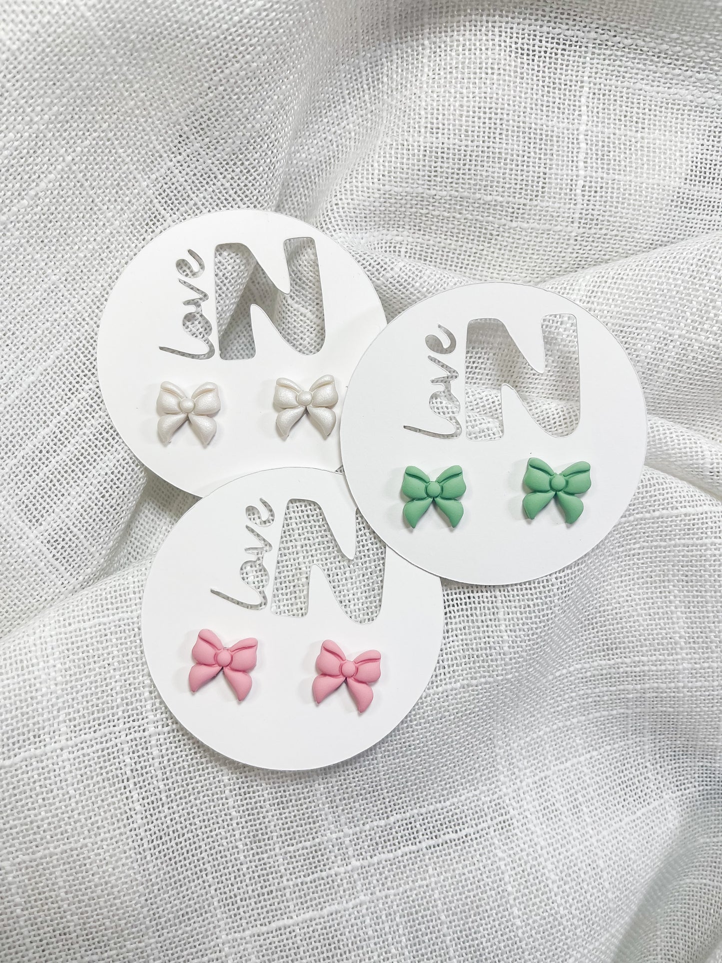 Holiday Bow Studs