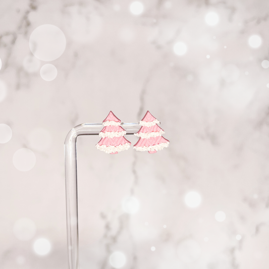 Iced Sweater Tree Studs