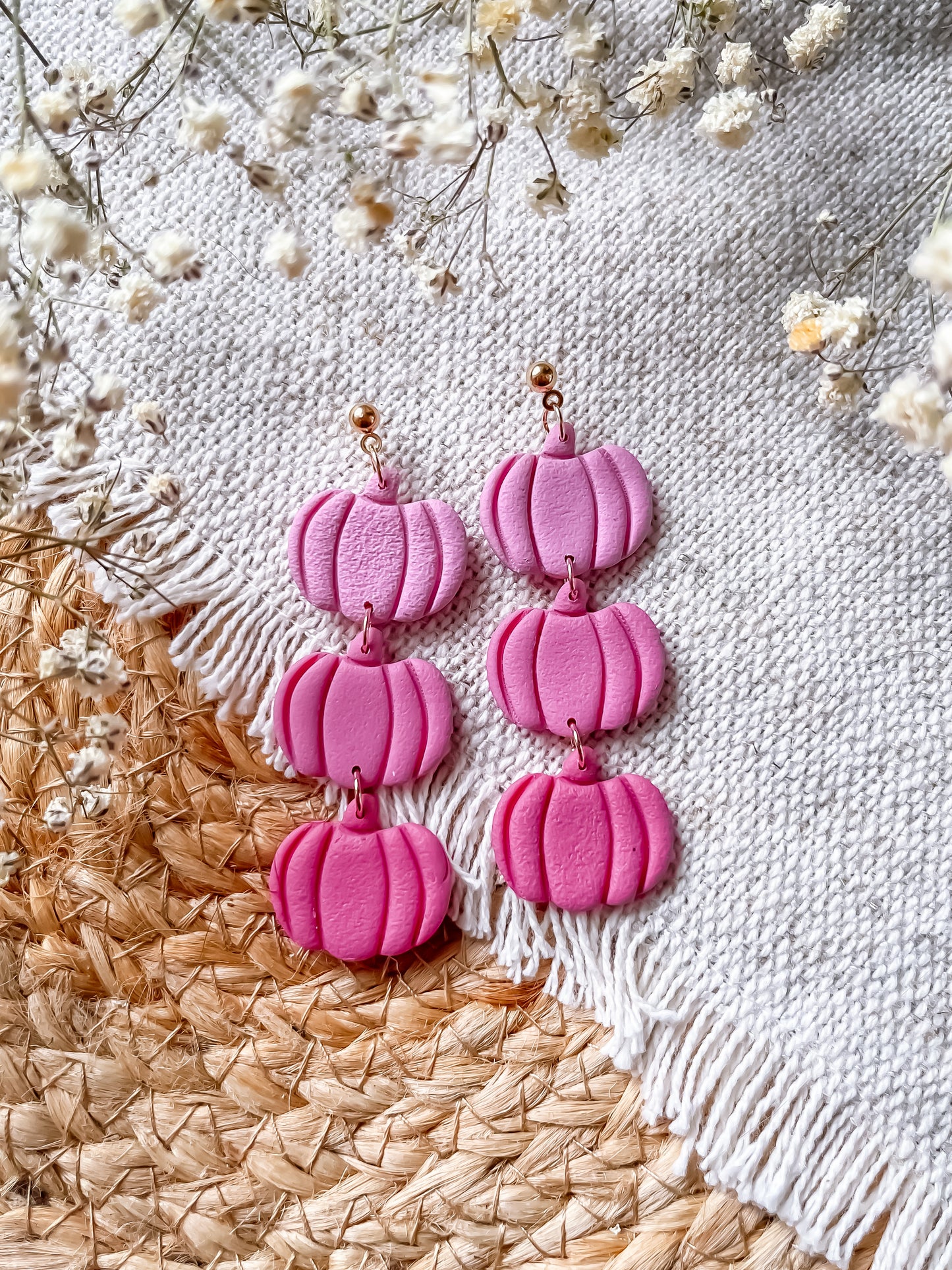 Ombre Pumpkin Stack Dangles