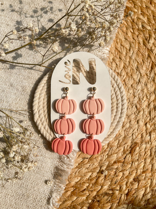 Ombre Pumpkin Stack Dangles